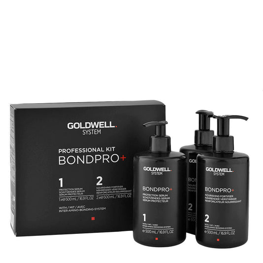 Goldwell Bond Pro Kit 3x500ml (1 Protect. Serum 2 Nourishing Fortif.) - kit rinforzante capelli danneggiati