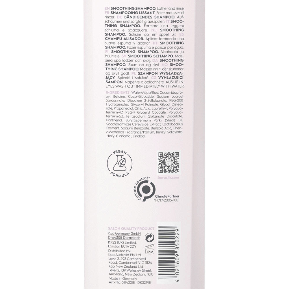 Kerasilk Essentials Smoothing Shampoo 250ml - shampoo anti crespo