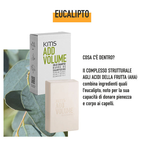 KMS Add Volume Solid Shampoo Bar 75gr - shampoo solido per capelli fini