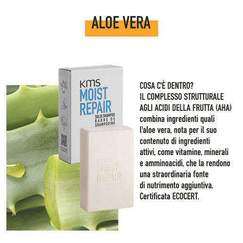 KMS Moist Repair Solid Shampoo Bar 75gr - shampoo solido per capelli normali o secchi