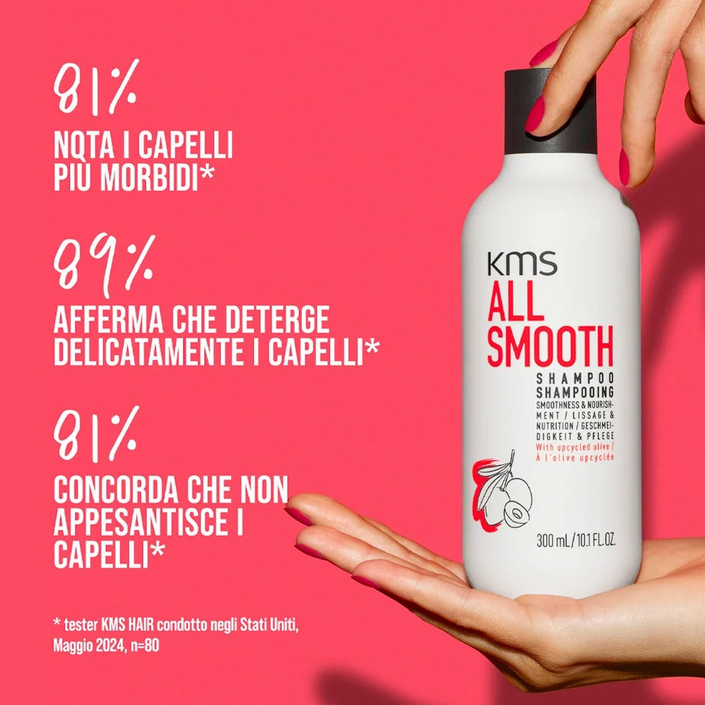 KMS All Smooth Shampoo 300ml - shampoo anti crespo