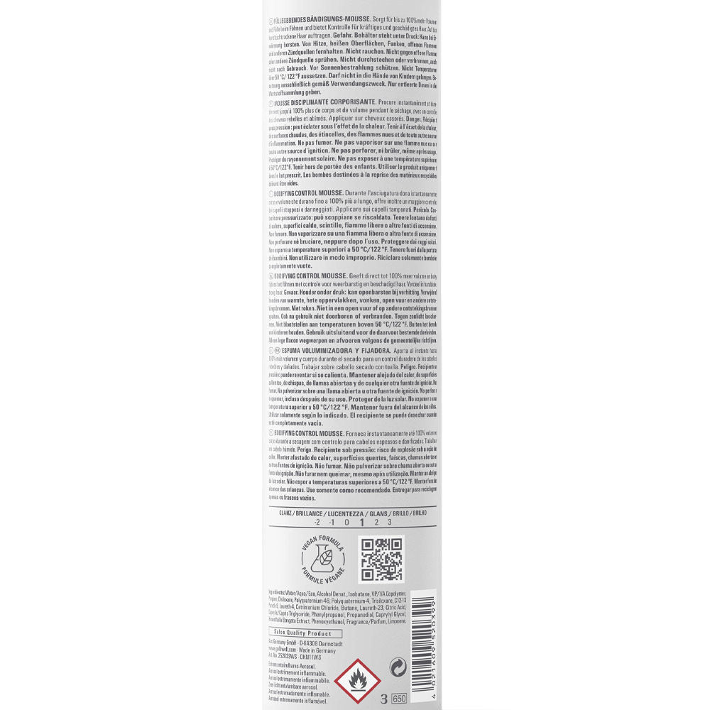 Goldwell Stylesign Bodifying Control Mousse 500ml - mousse disciplinante