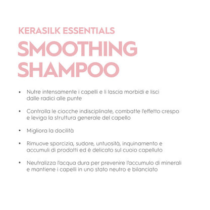 Kerasilk Essentials Smoothing Shampoo 75ml - shampoo anti crespo