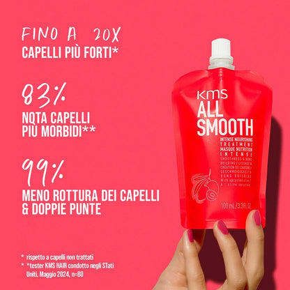 KMS All Smooth Intense Nourishing Treatment 100ml - trattamento anti crespo